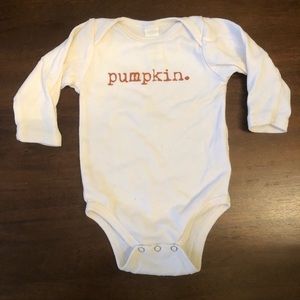 Tenth and Pine Pumpkin onesie